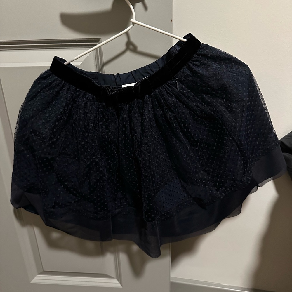 Jacadi Navy Dot Tulle Skirt for Girls - Size: 3 Years
